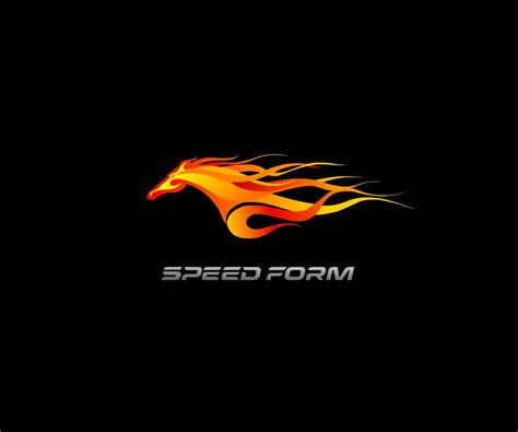 bold professional racing logo design  speed form  ameeee