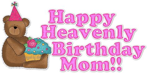 happy heavenly birthday mom gif birthday star
