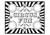Circus Coloring Printables Clipart Carnival Printable Birthday Tickets Party Ticket Template Cliparts Invitation Catch Fun Color Clip Kids Catchmyparty These sketch template