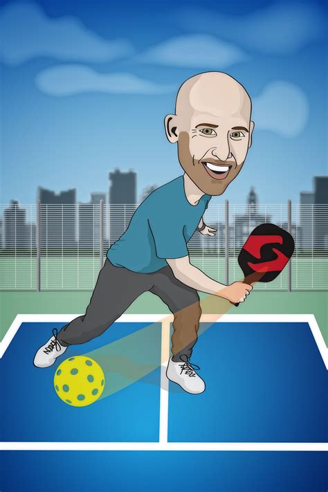 personalized pickleball caricature  canvas print etsy