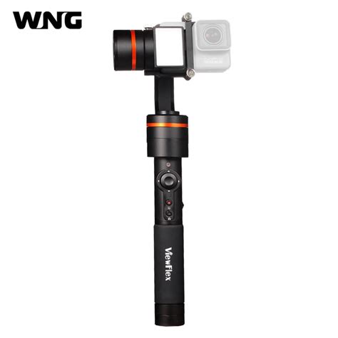 axis handheld gimbal video camera gopro stabilizer  gopro   built  led