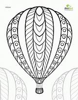 Balloon Air Coloring Hot Printable Pages Popular sketch template