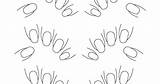 Ongles sketch template