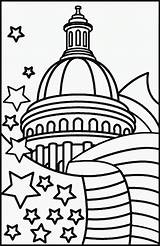 Coloring Pages Presidents Capital Kids sketch template