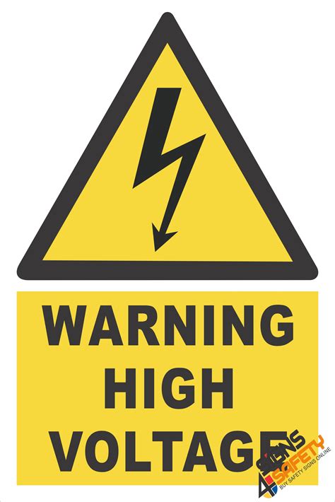 photo high voltage sign arrow high warning
