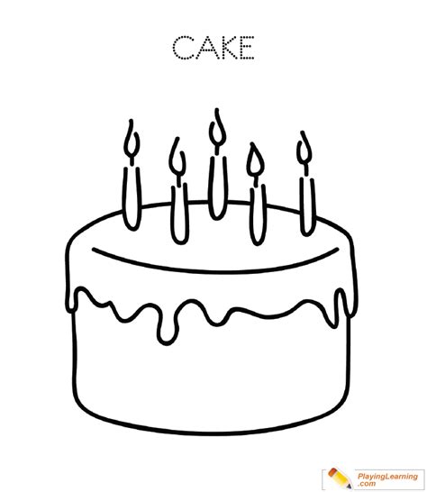 birthday cake coloring page   birthday cake coloring page