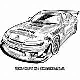 Jdm Colouring Supra Toyota Squadron Nissan Gtr Wrc Drift R32 Impreza Corolla S13 33am Ebook Drifting sketch template