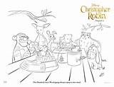 Robin Christopher Coloring Sheets Pooh Winnie Pages Activity Wood Acre Movie Disney Christopherrobin Hundred Printable Gang Sheet Extended Peek Sneak sketch template