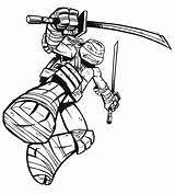 Ninja Coloring Pages Printable Characters Drawing sketch template