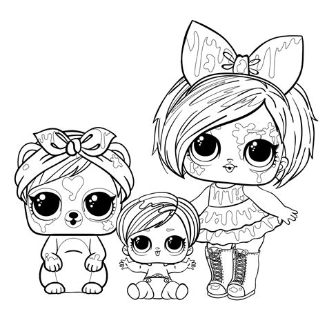lol doll  sister coloring pages   gmbarco