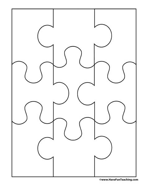 printable blank puzzle template business psd excel word