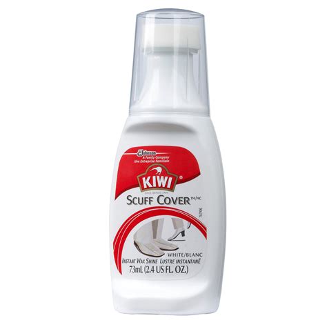 kiwi  scuff cover liquid shoe polish white  oz