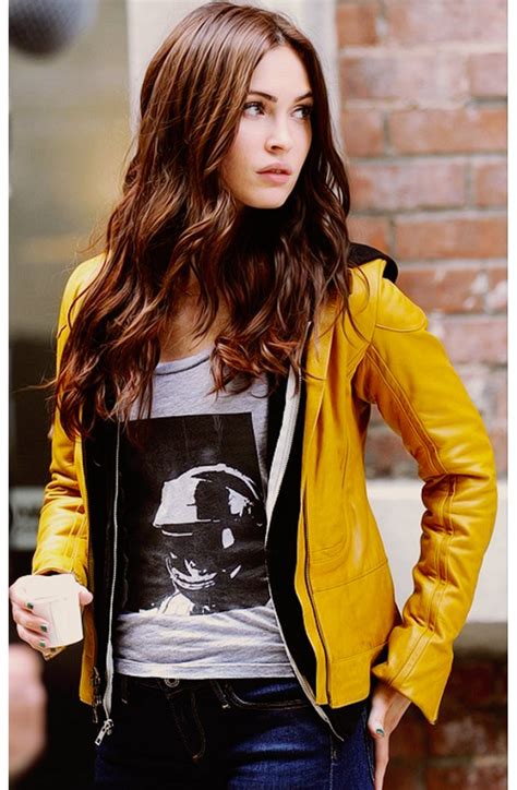 Megan Fox Yellow Jacket April O Neil Leather Jacket