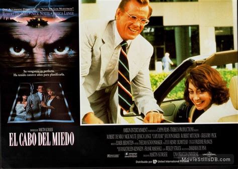 Cape Fear Lobby Card With Nick Nolte And Illeana Douglas