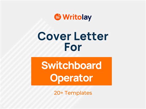 switchboard operator cover letter  templates writolay
