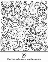 Fruit Xo Coloriage Smiley sketch template