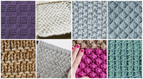 easy knitting stitches      project pretty ideas