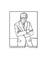 Coloring Gerald Ford sketch template