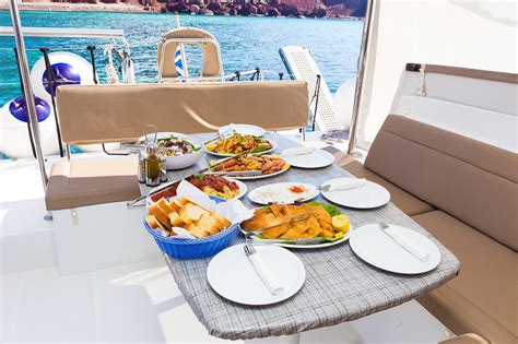 Luxury Santorini Catamaran Sunset Cruises Spiridakos Sailing