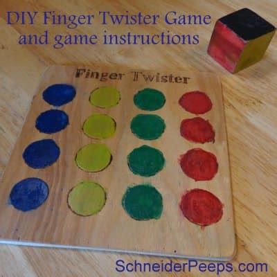 finger twisterwith game instructions schneiderpeeps