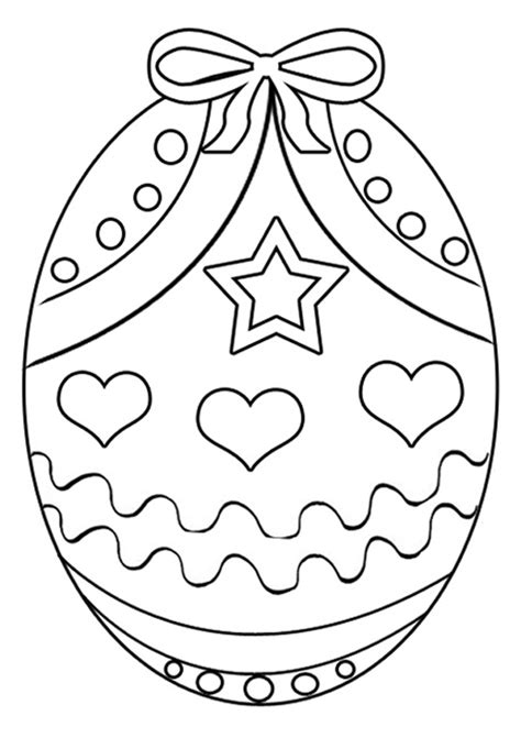 printable easter egg coloring pages  kids