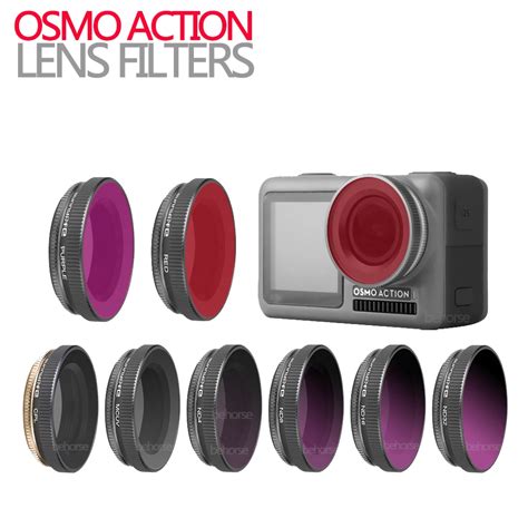 optional dji osmo action accessories camera lens adjustablediving filter sets uv cpl
