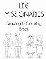 Lds Missionaries Coloring sketch template