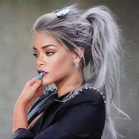Olive Skinned Beauties The Best Hair Color Ideas Silver Hair Color