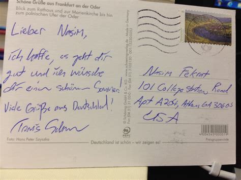 eine postkarte aus deutschland
