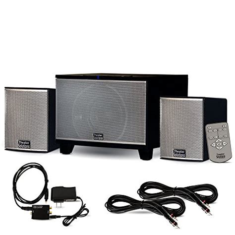 theater solutions ts powered bluetooth  speaker system  optical input   extension