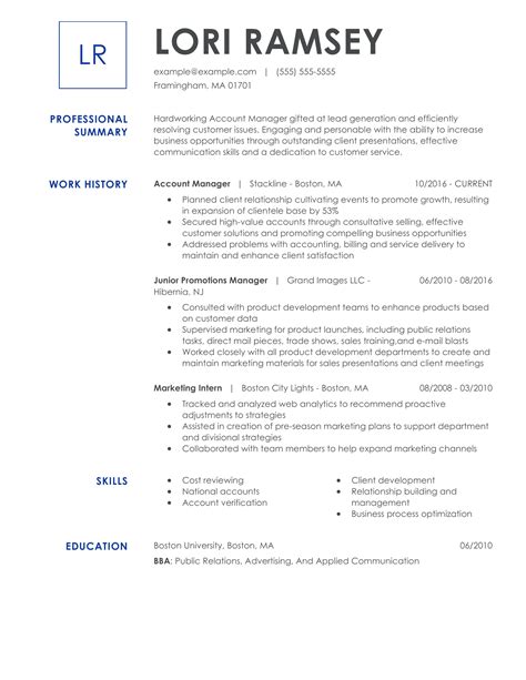 professional marketing resume examples   livecareer