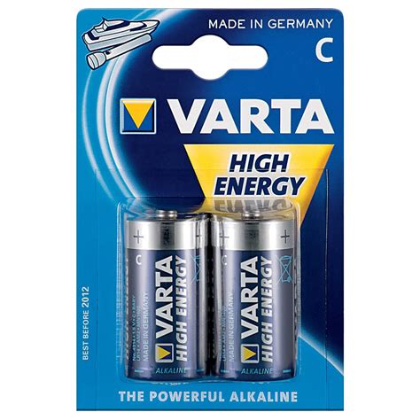 Varta High Energy C Alkaline 1 5 Volt 1 5v Batteries