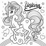 Unicornio Unicorn sketch template
