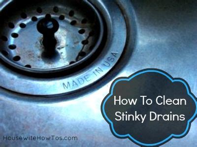 clean stinky drains cleaning smelly drain diy