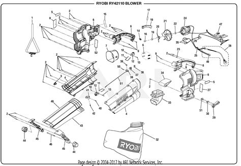 homelite ry blower parts diagram  general assembly