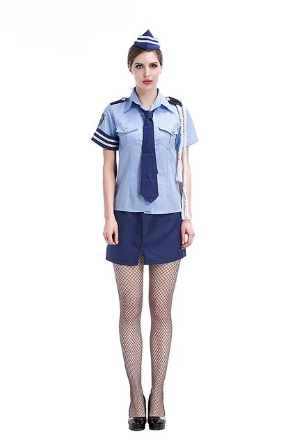Adult Women Police Sexy Costume Idea Fancy Cops Cosplay School Girls