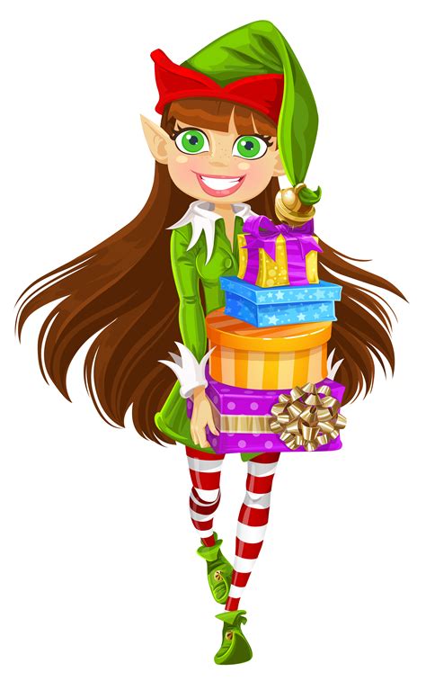 christmas elf clipart girl   cliparts  images