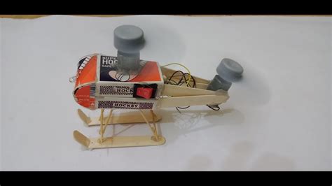 flying helicopter  matches   dc motors diy
