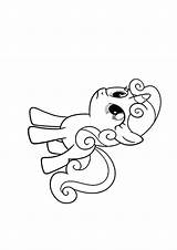 Coloring Sweetie Belle Pony Little Pages Printable Print Color Getcolorings sketch template