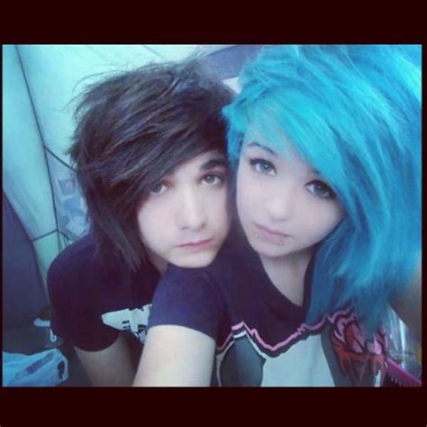 they look so cute together scene hair epic hair alternative hair