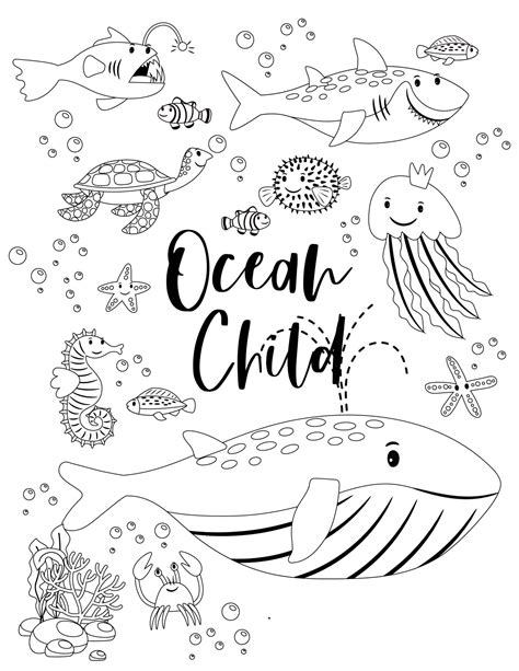ocean activity pack printable  kids  diy mommy