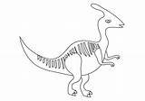 Colorear Parasaurolophus Dinosaurio Dinosaurios Dinosaur sketch template