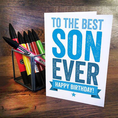son birthday cards   inspirations  sons birthday card