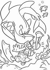 Coloring Pages Shark Scary Getcolorings Ducktales sketch template