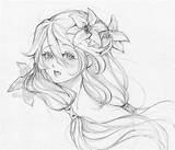 Inori Yuzuriha Ailish Pixiv Drawings Sketches Fille Princesses sketch template