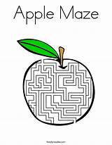 Coloring Apple Maze Built California Usa Twistynoodle Noodle Change Template sketch template