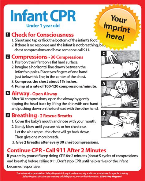 infant cpr poster  printable printable world holiday