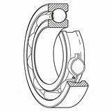 Bearings Snr Flanged Fyk Skf Groove Eta Coroll sketch template