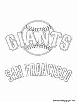 Giants Coloring Francisco San Baseball Logo Pages Mlb Clipart Printable Sf 49ers Drawing Nfl Sport Print Logos Padres Major Drawings sketch template