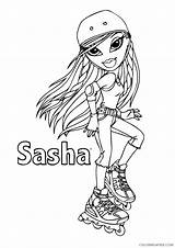 Bratz Coloring Pages Sasha Coloring4free Printable Skate Roller Book Print Color Bunny Boo Books Related Posts Cloe Christmas sketch template